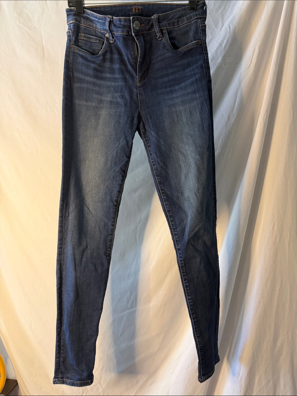 Kut from the Kloth Skinny Jeans Womens 6L Blue Good Indigo Stretch Tall